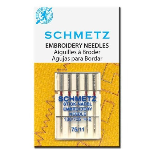 Schmetz Embroidery Needle | Size 75/11 | 130/705 H-E