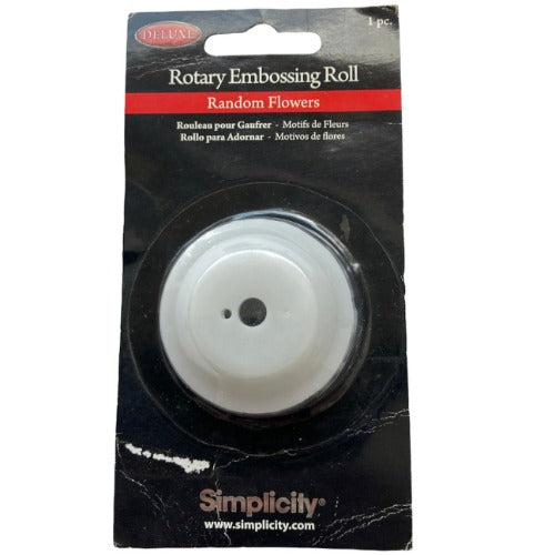 881704 | Simplicity Rotary Embossing Roll | Random Flowers