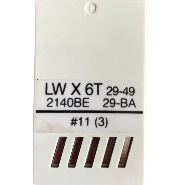 Orange Industrial Machine Needles | LWx6T | Size 11 - 5 Pack