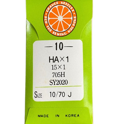 Orange Universal Machine Needles | HAx1 | Size 10/70 - 10 Pack