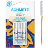 Schmetz Embroidery Gold Needle | Size 75/11 | 130/705 H-E